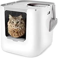 Caja de arena ModKat de entrada superior- caja de arena de doble entrada XL- incluye pala y forro reutilizable
